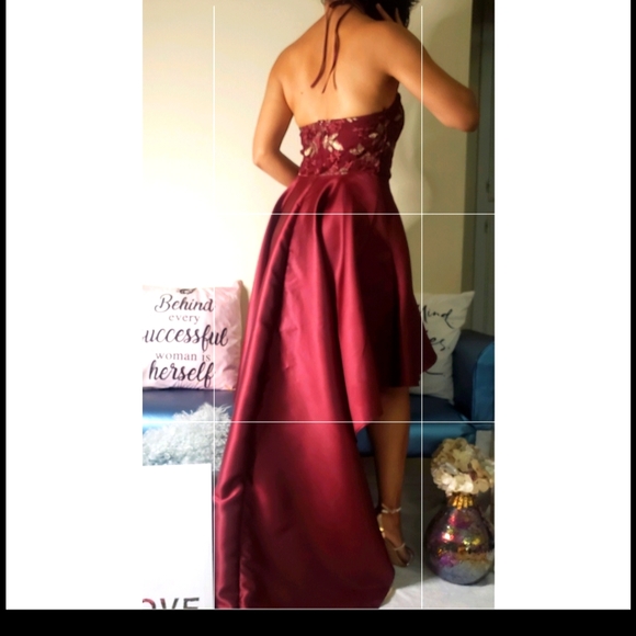 Cherry red dress ● size 6● Candalite - Picture 7 of 13